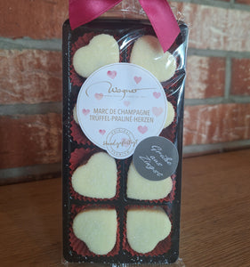 MARC DE CHAMPAGNER HERZEN Pralinen 8er Packung 100g