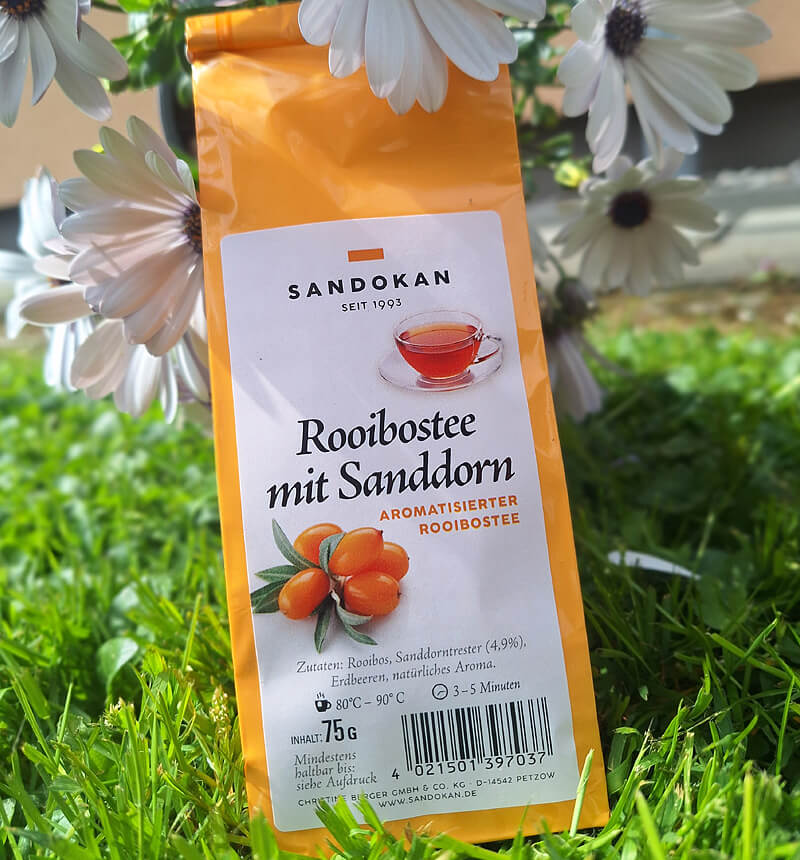 Rooibostee mit Sanddorn